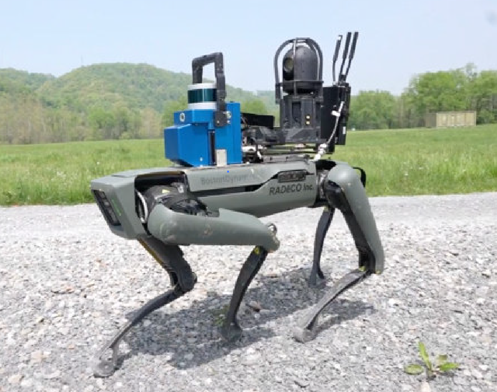 四足歩行ロボットに搭載したLAMP