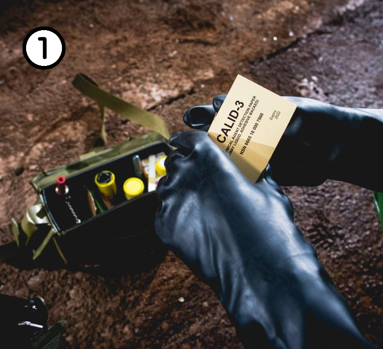 検出紙を切り離す